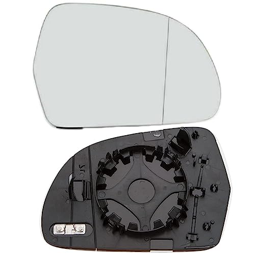 SUKORI Spiegelglas Beheizbar für Audi A4 2008-2009,Beheizbar Wasserdicht Asphärisch Mit Trägerplatte Spiegelglas Glas Ersatz,B-Right von SUKORI