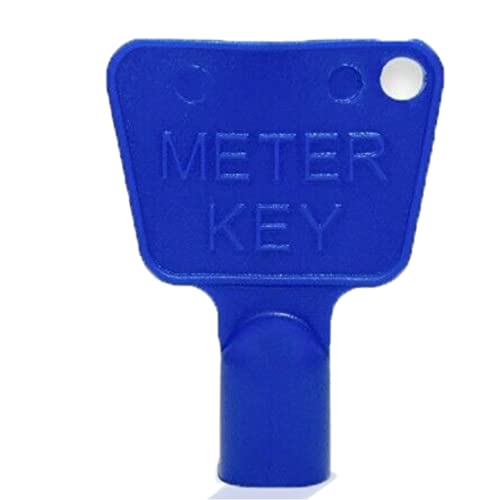 SUL Meter Box Key - Kunststoff Utility Key - Meter Schrank Key - Elektrozähler Schlüssel - Gaszähler Schlüssel - Dreieck Steckschlüssel - 5 Stück - Blau von SUL