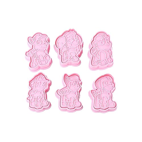 SULIUDAJI 6PCS Keksausstecher Ausstechformen Kinder Super Plätzchen Ausstecher Tiere 3D Cartoon Cookie Cutter Kekse Formen Ausstecher Sandwich Brot Gemüse für Backen Fondant Schokoladen Tortendeko von SULIUDAJI