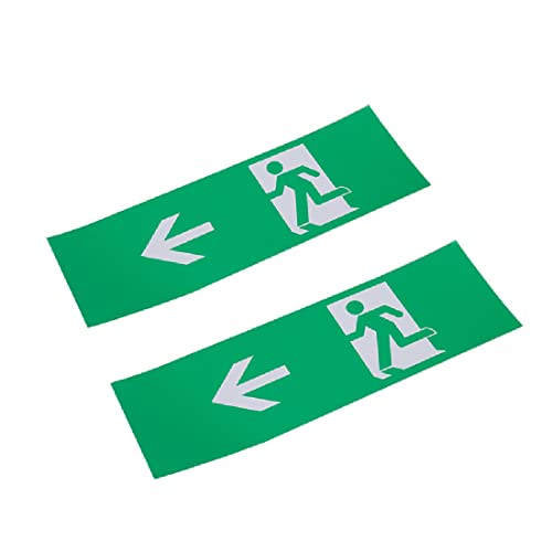 8 Stück Schild Notausgang | PVC selbstklebend | Notausgangsschild Pfeil links | Fluchtwegschild Rettungsweg von SULIUDAJI