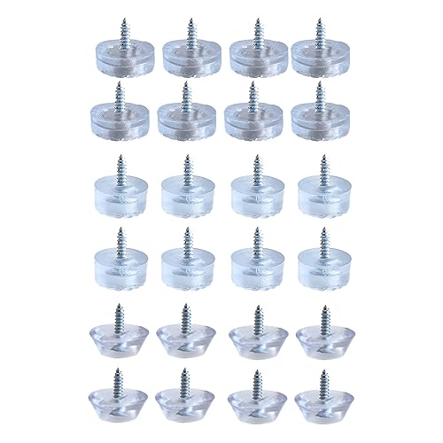 SULIUDAJI 24 Stück Gummipuffer Little Foot Gummifüße Schraubbar Zum Schutz Von Exquisite Kleinmöbeln, Kleines Audio Mini Silikon Füße von SULIUDAJI