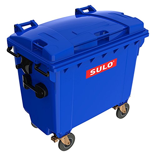 SULO Müllgroßcontainer MGB 660 Liter mit Flachdeckel (FD) Müllcontainer Mülltonne Abfallcontainer Abfalltonne (Blau) von Sulo