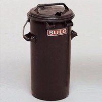 SULO Systemmülleimer, Großmüllbehälter, Müllcontainer, 50 l, aus Kunststoff, mit Alu-Bügel, in grau von SULO