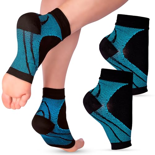 SULPO Sprunggelenkbandage 2 Stück - Bandage Fußgelenk - Fußbandage - Knöchelbandage - Achillessehne Bandage - Ankle Brace - L von SULPO