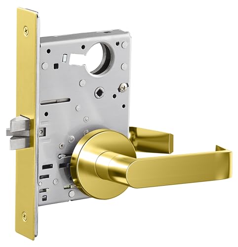 SUMBIN Klasse 1 und UL-Brandschutzklassifizierung, kommerzieller robuster Durchgangshebel, ADA, gebürstetes Gold-Finish (Durchgang) von SUMBIN