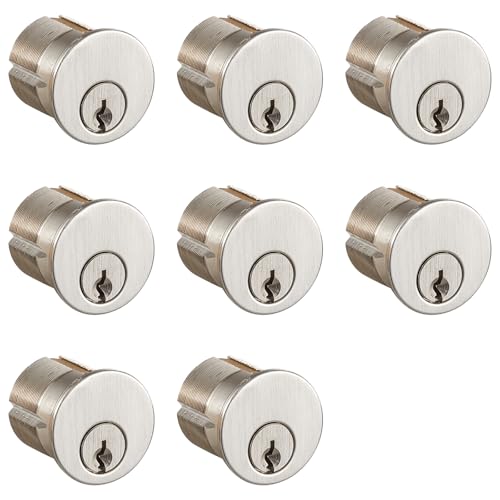 SUMBIN Kommerzieller Einsteckzylinder, 3,8 cm, massives Messing mit Präzision, 6-polig, ANSI Klasse 1, SC-Schlüsselbahn, Schlüsseldifferenz, inklusive zwei Schlüssel für jeden Zylinder (8 Packungen) SUMBIN Kommerzieller Einsteckzylinder, 3,8 cm, massives Messing mit Präzision, 6-polig, ANSI Klasse 1, SC-Schlüsselbahn, Schlüsseldifferenz, inklusive zwei Schlüssel für jeden Zylinder (8 Packungen) von SUMBIN