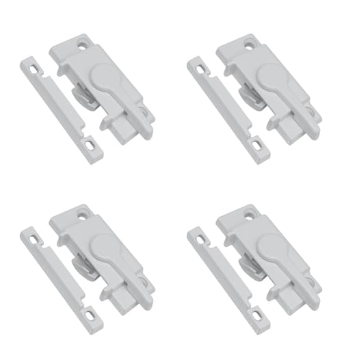 SUMBIN Windows Ersatz-Vorreiberschloss mit Schrauben für vertikale Schiebefenster (4 Stück) von SUMBIN