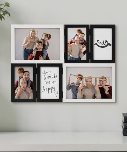 SUMGAR Bilderrahmen Collage Weiß 6er Set, 13x18 Fotorahmen Schwarz 2er Set mit 8x13 4er Set Desktop oder Wand Geschenk Family Hochzeit Festival Muttertagsgeschenk Geschenk für Mama zum Muttertag SUMGAR Bilderrahmen Collage Weiß 6er Set, 13x18 Fotorahmen Schwarz 2er Set mit 8x13 4er Set Desktop oder Wand Geschenk Family Hochzeit Festival Muttertagsgeschenk Geschenk für Mama zum Muttertag von SUMGAR