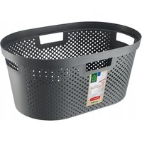 Curver - Infinity 40L Wäschebehälter, dunkelgrau von CURVER