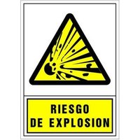 Suministros Jaizkibel - spanisches warnsignal 490X345 mm - explosionsgefahr - 201049PS von SUMINISTROS JAIZKIBEL