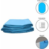 Pool Ersatzfolie oval in versch. Größen - Dicke 0,6 mm - Tiefe 120 cm - blau - Einhängebiese 525x320x120cm von SUMMER FUN