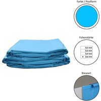 Pool Ersatzfolie rund in verschiedenen Größen - Dicke 0,6 mm - Tiefe 120 cm - blau - Einhängebiese von SUMMER FUN