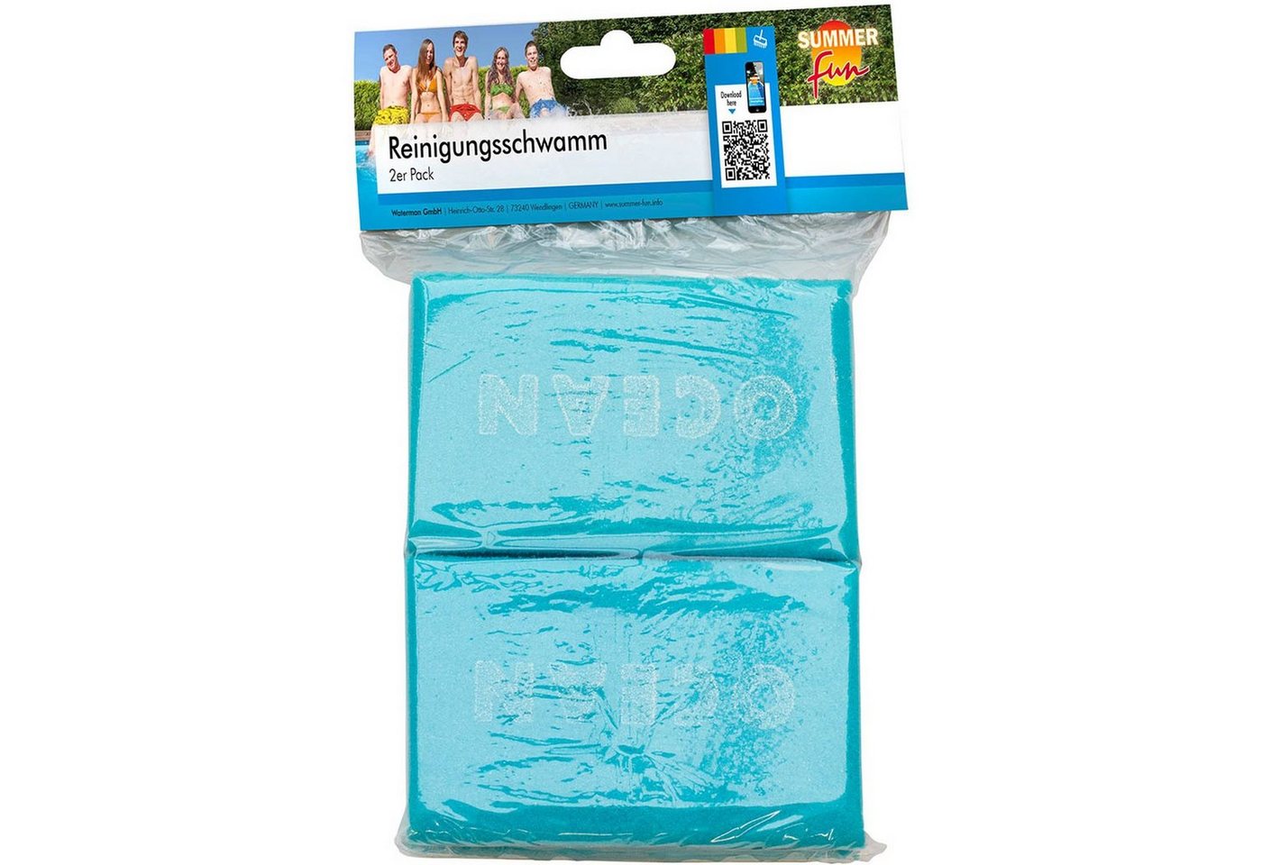 Waterman Poolbürste Reinigungsschwamm 2er-Pack, Boden, Wand von Waterman