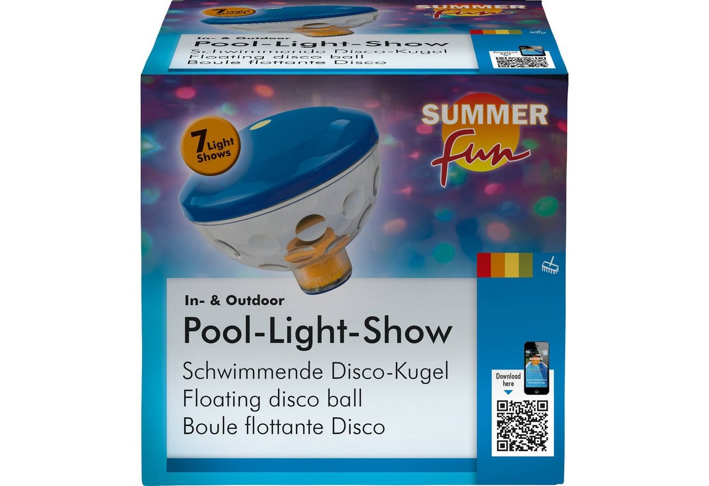 SUMMER FUN LED Gartenleuchte LED Unterwasserlichtershow, Summer Fun von SUMMER FUN