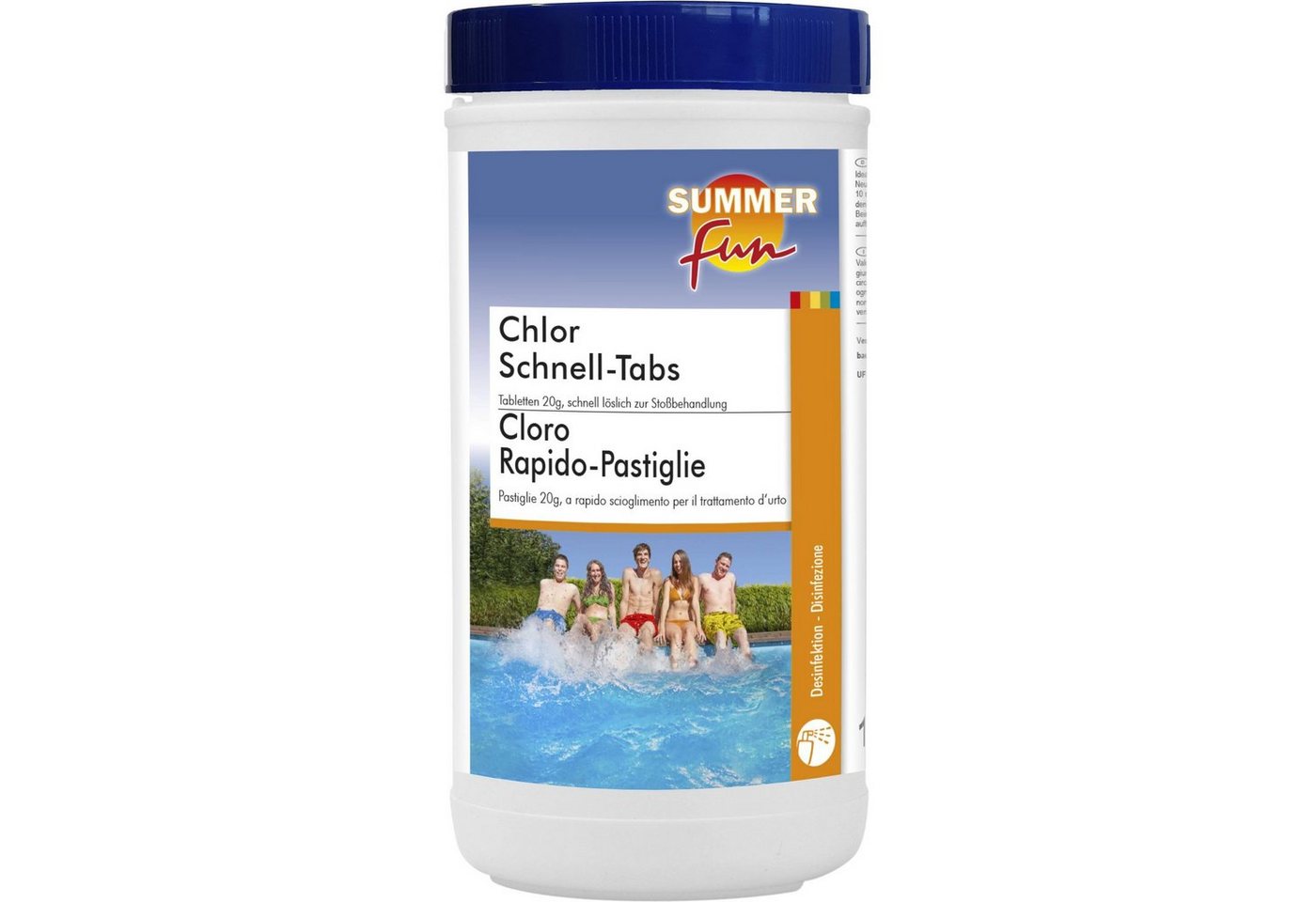 SUMMER FUN Poolpflege Summer Fun - Chlor Schnell-Tabs - 20g Tabletten, 1 von SUMMER FUN