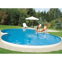 Summer Fun - Stahlwandpool achtform Exklusiv 725x460x150 cm, Stahl 0,8 mm weiß, Folie 0,6 mm blau, Einhängebiese Summer Fun - Stahlwandpool achtform Exklusiv 725x460x150 cm, Stahl 0,8 mm weiß, Folie 0,6 mm blau, Einhängebiese von SUMMER FUN