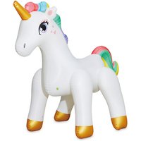 SUMMER WAVES® Wassersprinkler »Einhorn«, B x H x L: 127 x 284 x 211 cm - weiss von SUMMER WAVES®