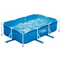 Pool Rectangular Metall Frame Pool 3mx2mx75cm Schwimmbecken Gartenpool - Summer Waves von SUMMER WAVES