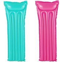 aufblasbare Luftmatratze Türkis Rosa 2er Set - 1,83m x 69cm Summer Waves von SUMMER WAVES
