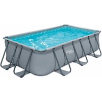 Summer Waves - Elite Frame Pool Aufstellpool rechteckig Grau 400x200x100 cm von SUMMER WAVES