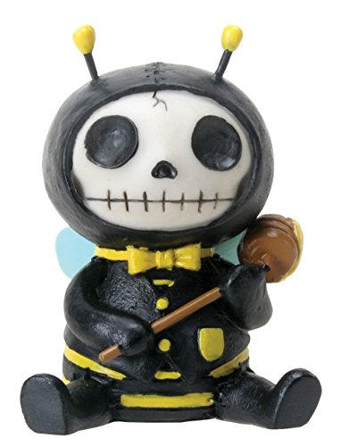 SUMMIT COLLECTION Furrybones Buzz Totenkopf Biene Kostüm mit Kapuze und Honig, Schwarz, FIGURINE von SUMMIT COLLECTION