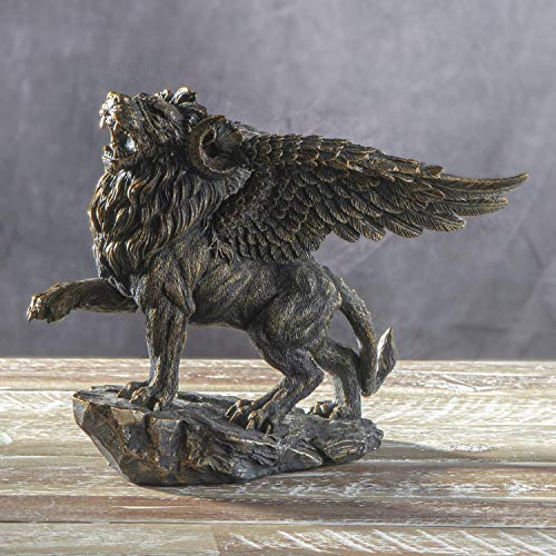 SUMMIT COLLECTION Majestic Horned Chimera Mythical Lion Beast Gothic Gargoyle Sammelfigur von SUMMIT COLLECTION