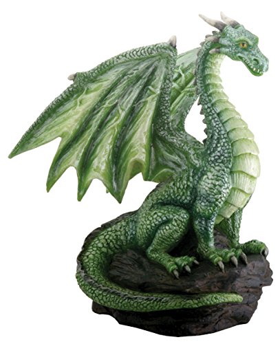 Summit YTC International Green Dragon on Rock Figurine Medieval Mythical Fantasy Creature Decoration New von SUMMIT COLLECTION