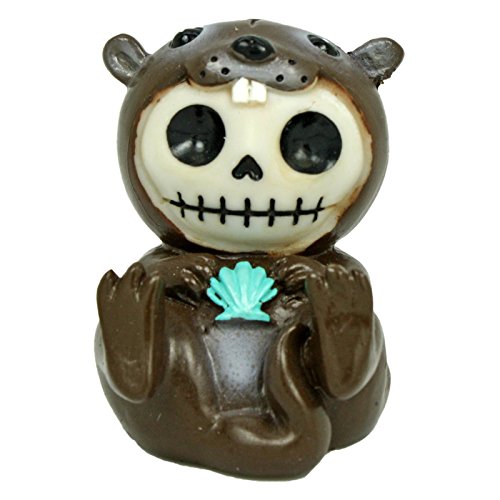 YTC Summit International Furrybones Otto Skeleton Dressed in Otter Costume with Shell Halloween Figurine von SUMMIT COLLECTION