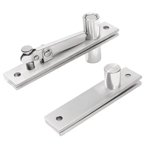 2pcs Holztür Pivots Scharniere Edelstahl Versteckte Türscharnier 360/90 Grad Rotation Unsichtbare Pivots Tür Hardware Hochleistungs Drehungen Scharnier von SUMMITDRAGON