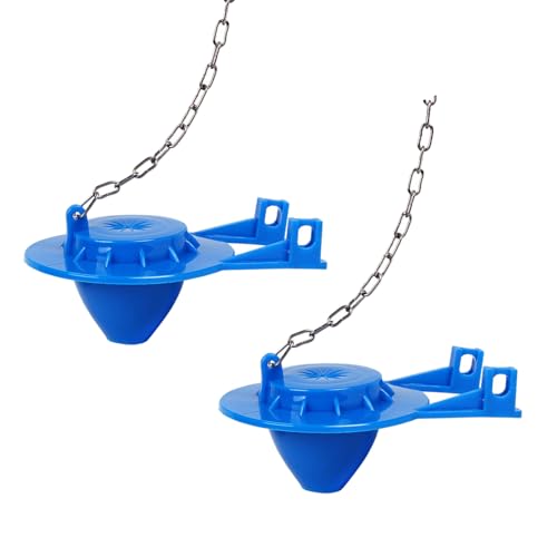 2pcs Toilettenflapper Flush Ventile Deckt 2 Zoll Universals Toilettenstopper Wassersparende Wassersparklappe Mit Edelstahlkette von SUMMITDRAGON
