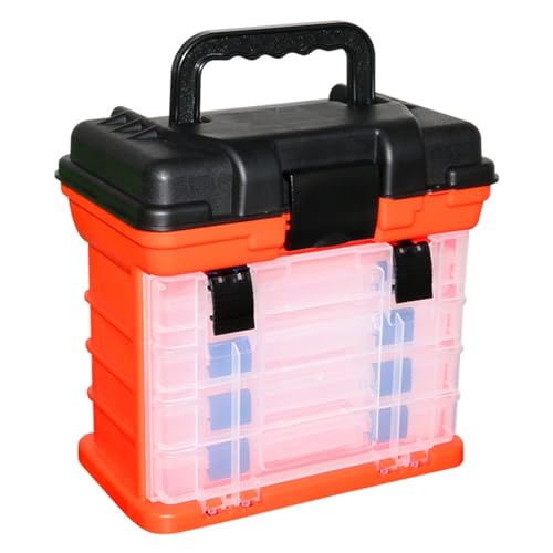 4 Layer Fishing Storage Container Box Movable Lures Baits Haken Tackle Tool Container Mit Handlungsorganisatoren Outdoor von SUMMITDRAGON