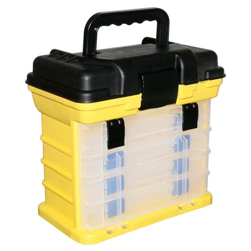 4 Layer Fishing Storage Container Box Movable Lures Baits Haken Tackle Tool Container Mit Handlungsorganisatoren Outdoor von SUMMITDRAGON