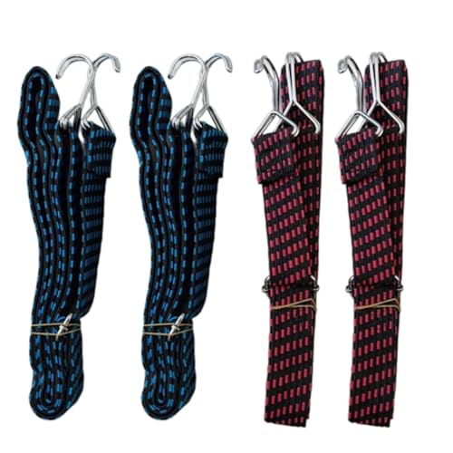 4pcs Elastische Gurte Mit Haken Bungee Kabel Schwere Outdoor Elastic Bungee Gurte Für Gepäck Dachregale Zelte Zelte Tarps Strong Seil von SUMMITDRAGON