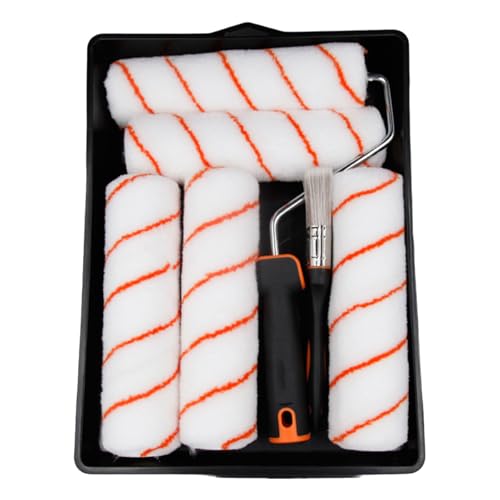 8pcs Lackablement Set Lackwalzen Roller Roller Small Tablett Für Hausmalerei Deckendekoration Kit Kit von SUMMITDRAGON