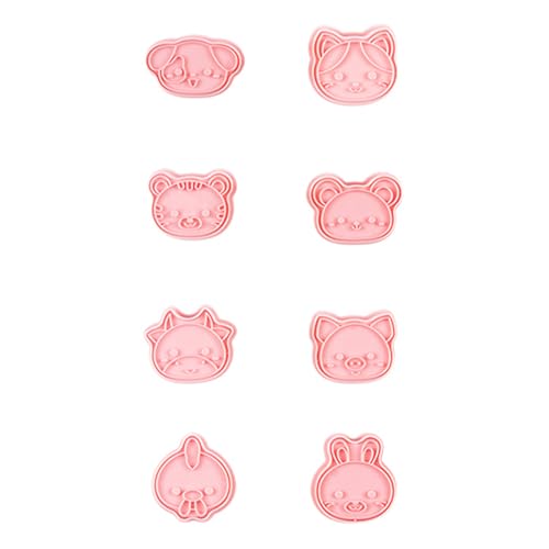 8pcs Tierkekse Backform Set Leicht Zu Lagern Tierische Kopfkekse Formen Praktische Keks Crafting Formen von SUMMITDRAGON