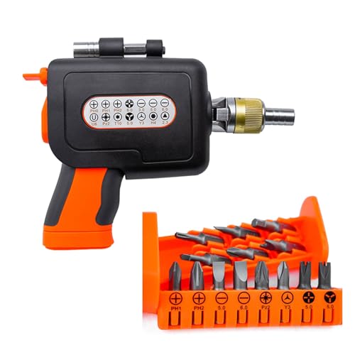 Bithalter Ratschen Schraubendreherhandbuch Disassembling Werkzeug Multifunktion Einstellbares Metall 1/4in Schraubendreher Bit Home Reparatur Kit von SUMMITDRAGON