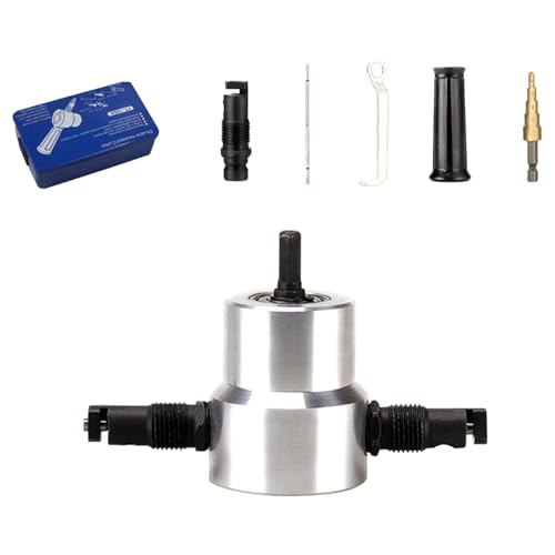 Doppelköpfiger Blechschneider Nibbler Elektrischer Stanzschere Eisensässen Schneidwerkzeug Bohransatz Blech Nibbler Cutter Cutter von SUMMITDRAGON