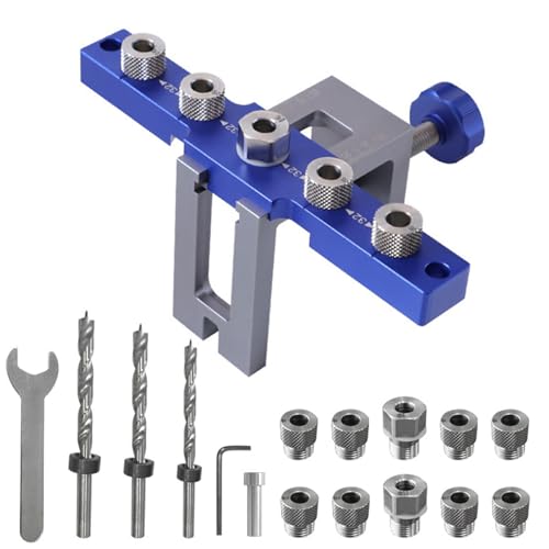 Dübel Jigs Bohrer Kits Verstellbare Holzbearbeitung Bohrlokator Puncher Set Holzbearbeitung 6/8/10mm Bohrführer Möbelzeugwerkzeug von SUMMITDRAGON