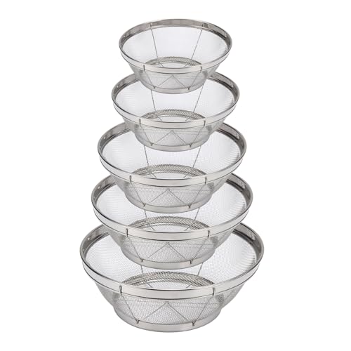 Edelstahl Feinnetzsieb Colander Zum Entleeren Von Reis Und Quinoas Raumsparende Küchensiebes Spülmaschine Küchensieb von SUMMITDRAGON
