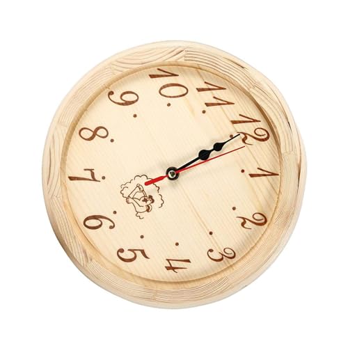 Einfache Installion Designs Sauna Accessoire Holzwanduhr Ohne Tickende Silent Operationen Hohe Temperaturen Resistent Hängende Sauna Raumzubehör Einfache Installion Designs Sauna Accessoire Holzwanduhr Ohne Tickende Silent Operationen Hohe Temperaturen Resistent Hängende Sauna Raumzubehör von SUMMITDRAGON