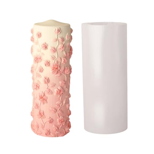 Elegante Blumengeprägte Robuste Silikonkerzenformen Tragbares Accessoire Für Haus Und Studio Und Bastelversorgungskurse Mehrere Blumenmuster Elegante Blumengeprägte Robuste Silikonkerzenformen Tragbares Accessoire Für Haus Und Studio Und Bastelversorgungskurse Mehrere Blumenmuster von SUMMITDRAGON
