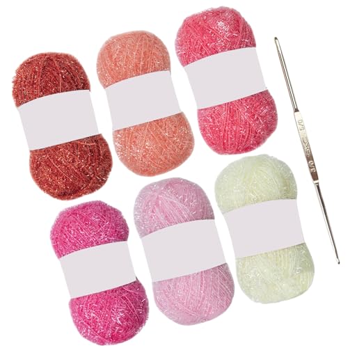 Farbiges Häkelgarn Für Geschirrtücher Waschlappen Häkeln Funkelnder Polyestergarn 1 76oz196 Yards Jeweils Für Stricken Handgefertigtes Handwerk Farbiges Häkelgarn Für Geschirrtücher Waschlappen Häkeln Funkelnder Polyestergarn 1 76oz196 Yards Jeweils Für Stricken Handgefertigtes Handwerk von SUMMITDRAGON