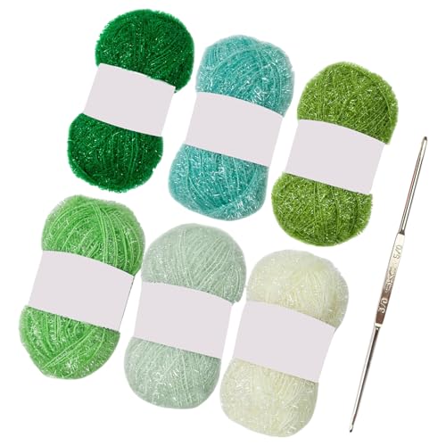 Farbiges Häkelgarn Für Geschirrtücher Waschlappen Häkeln Funkelnder Polyestergarn 1 76oz196 Yards Jeweils Für Stricken Handgefertigtes Handwerk Farbiges Häkelgarn Für Geschirrtücher Waschlappen Häkeln Funkelnder Polyestergarn 1 76oz196 Yards Jeweils Für Stricken Handgefertigtes Handwerk von SUMMITDRAGON