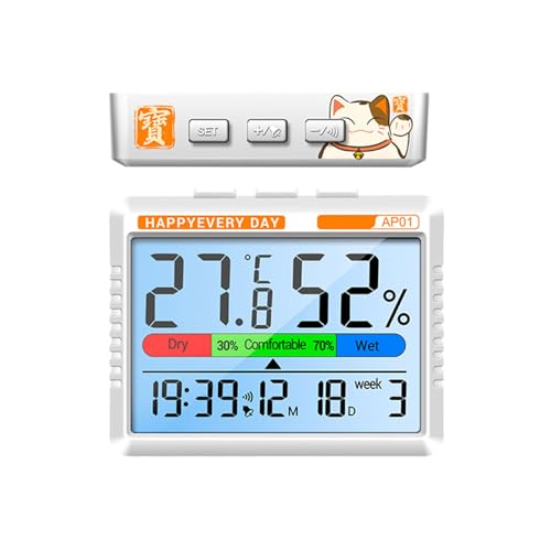 Genauige Temperaturmesser Überwachungsvorrichtung Mit Intelligenter Uhr Funktion Für Schlafzimmer Arbeitsbereich von SUMMITDRAGON