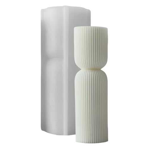 Gestreifte Säule Kerze Gipsform Praktische Aromatherapys Silikonform Desktops Orumament Form Home Dekoration Formen Flexible Silikon von SUMMITDRAGON