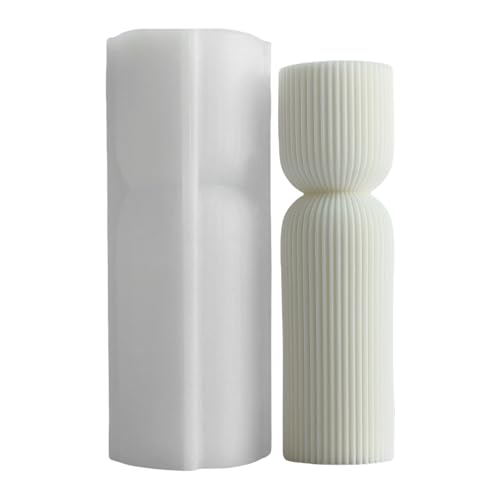 Gestreifte Säule Kerze Gipsform Praktische Aromatherapys Silikonform Desktops Orumament Form Home Dekoration Formen Flexible Silikon von SUMMITDRAGON