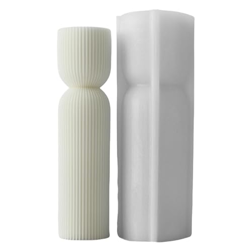 Gestreifte Säule Kerze Gipsform Praktische Aromatherapys Silikonform Desktops Orumament Form Home Dekoration Formen Flexible Silikon von SUMMITDRAGON