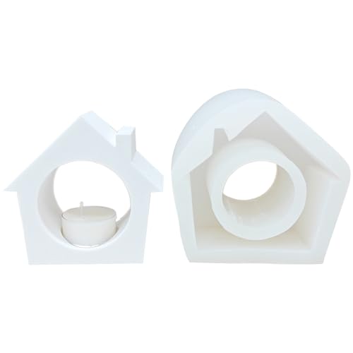 Haus Kerzenhalter Formen Handgefertigte Teelichthalter Formen Beton Gips Schimmel Kerzenseel von SUMMITDRAGON