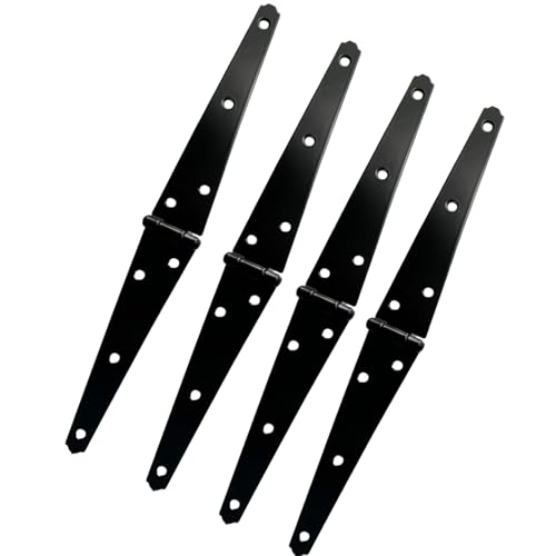 Hochleistungsriemenscharke Schwarze Schuppen Tür Torscharniere Mit Schrauben Möbeltür Hardware Für Zaun Holzstapler Dekorationsgurt Scharnierscharnier Hardware von SUMMITDRAGON