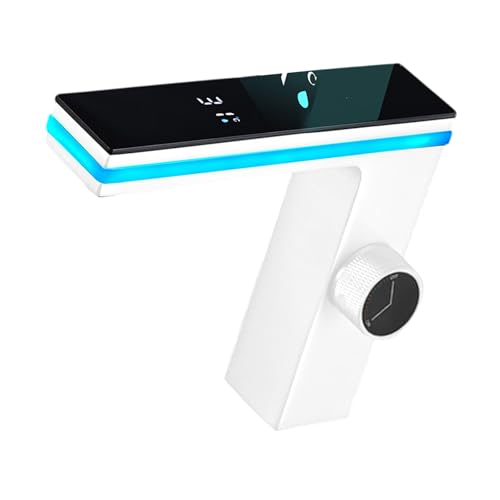 Intelligenter Badezimmer Becken Wasserhahn Mit LED Display Heißer Kaltwassermischer Tap LED Light Badezimmer Wasserhahn Für Sicherheit Digitaltemperatur Intelligenter Badezimmer Becken Wasserhahn Mit LED Display Heißer Kaltwassermischer Tap LED Light Badezimmer Wasserhahn Für Sicherheit Digitaltemperatur von SUMMITDRAGON